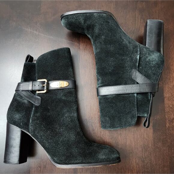 Tory Burch Robynne Suede Leather Boots - Picture 4 of 8